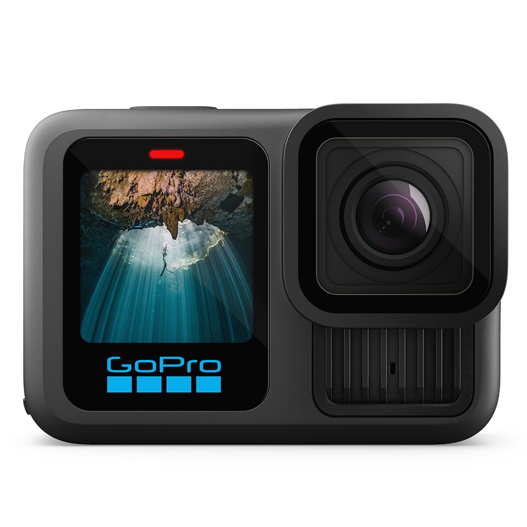 GoPro HERO13 Black – wodoodporna kamera akcji z wideo 5.3K60, zdjęciami 27 MP + kompatybilność z obiektywami z serii HB