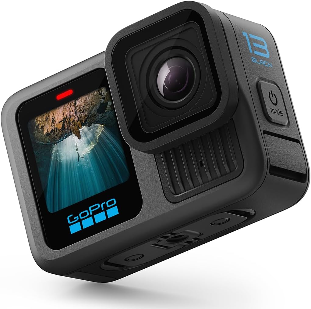 GoPro HERO13 Black – wodoodporna kamera akcji z wideo 5.3K60, zdjęciami 27 MP + kompatybilność z obiektywami z serii HB
