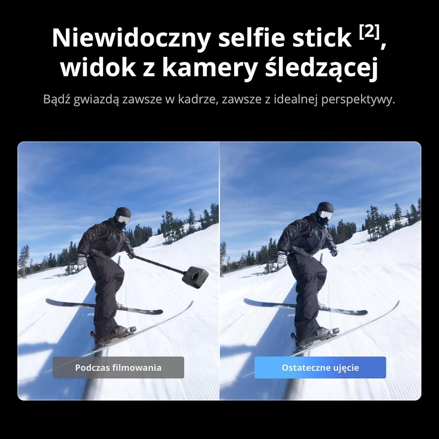 DJI Osmo 360 Standard Combo, kamera 360 z 1-calowym obrazem 360°, natywne wideo 8K 360°, wideo 4K/120 kl./s i 170°, zdjęcie 120 MP 360°, nagrywanie 100 min 8K, wodoodporna, kamera sportowa do