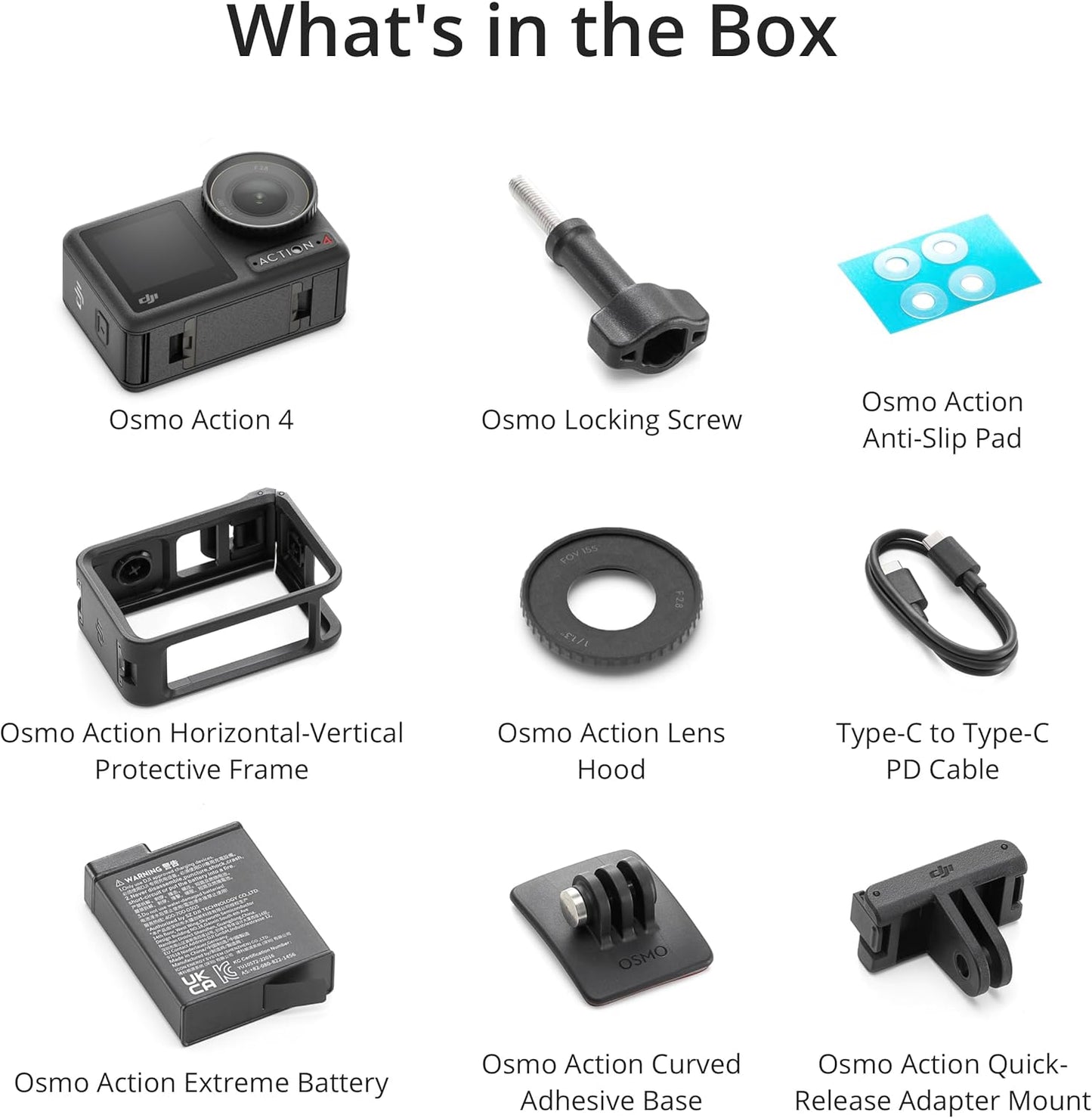 DJI Osmo Action 4 Standard Combo – wodoodporna kamera sportowa 4K/120 fps z czujnikem 1/1,3 cala, świetnym obrazowaniem w słabym świetle, 10-bitową głębią kolorów oraz akumulatorem 1770 mAh