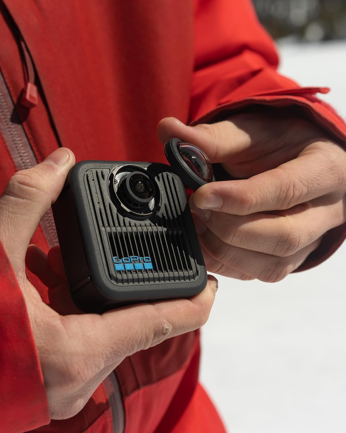GoPro MAX2 – wodoodporna kamera sportowa 360° + tradycyjna z ekranem dotykowym, sferyczne wideo 8K, zdjęcia 360° 29 MP, łatwe w wymianie obiektywy, stabilizacja HyperSmooth, 6 mikrofonów